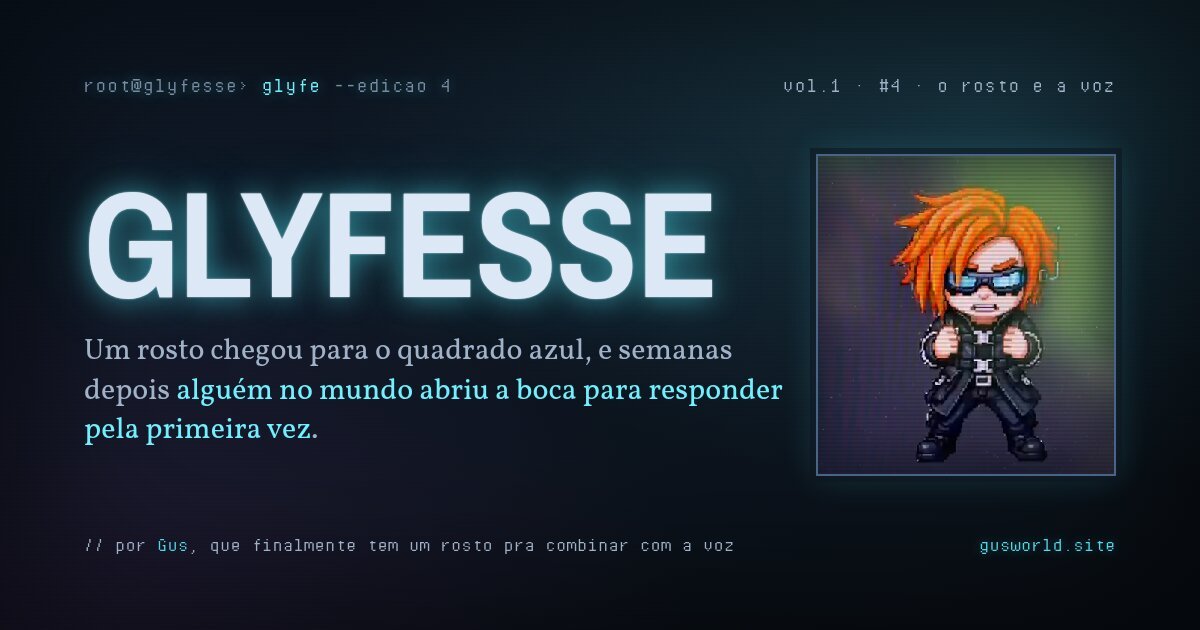 Capa da edição 4: O Rosto e a Voz